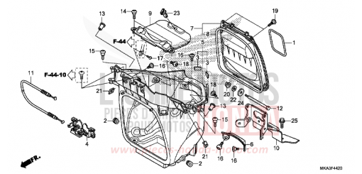 LUGGAGE BOX NC750XDH de 2017